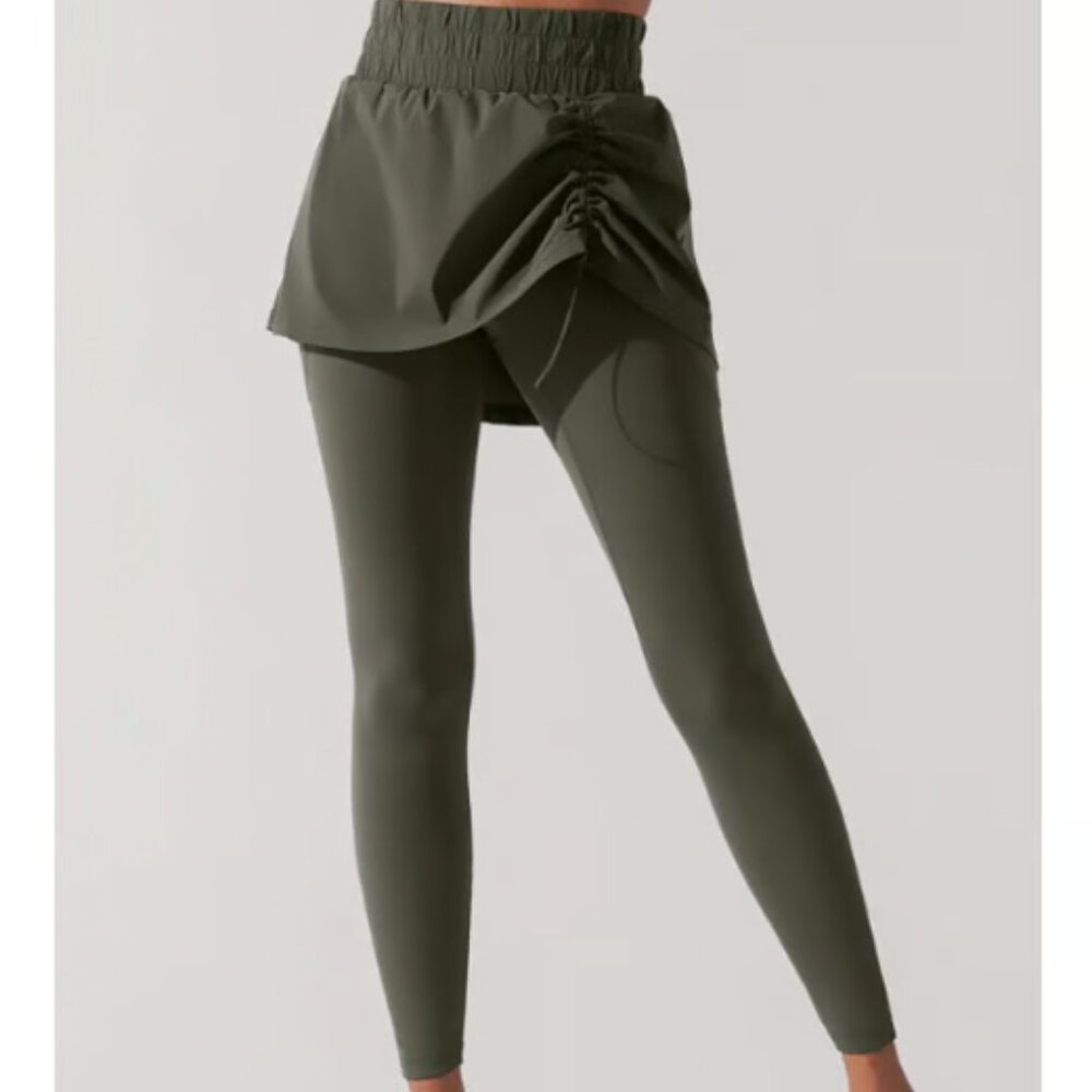 Popflex Bungee Sklegging Hiking Skirt Legging Climbing Ivy  Green - NWOT Size 3X